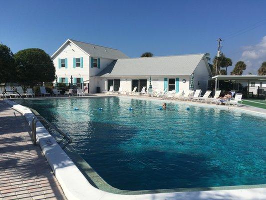 The largest pool on Manasota Key! 84 degrees year round.