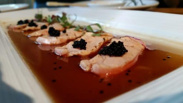 Salmon Sashimi w / White Truffle Oil!