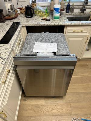 Dishwasher installation