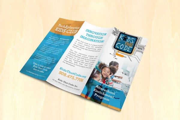 Brochure design for Kids that Code