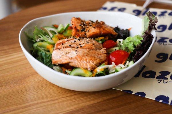 Teriyaki salmon bowls from Glaze Teriyaki