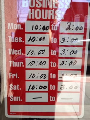 Store hours