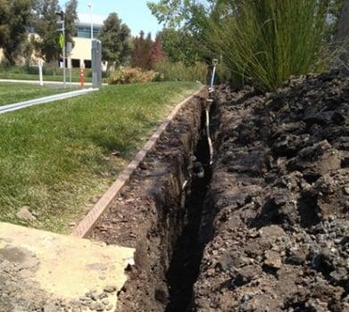 French drain system is easy with the right equipment and expertise