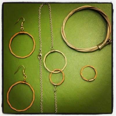 authentic guitar string jewelry