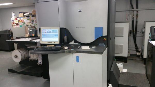 Our HP Indigo digital web press.