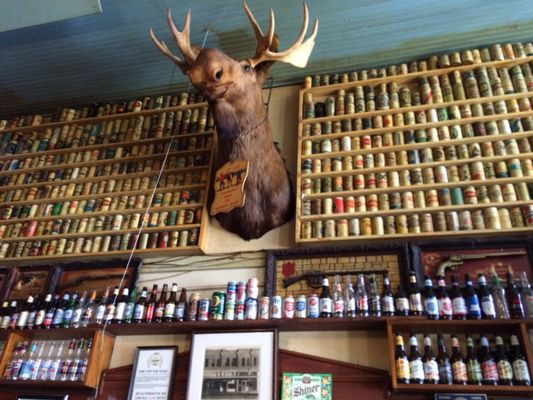 Cool old beer can collection