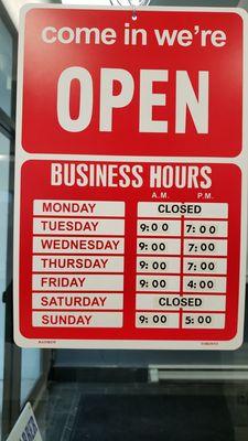 Business Hours