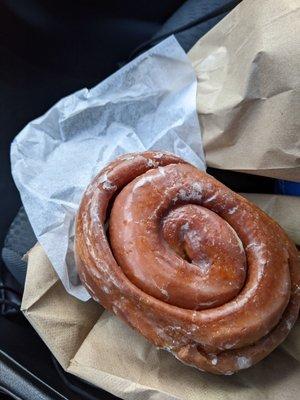 Cinnamon roll donut