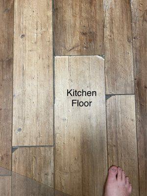 Floor failing in kitchen