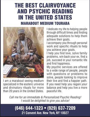 Powerful Africa psychic reading and black magic removal