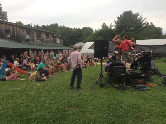 summer concert behind the barn