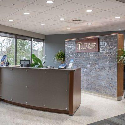 Our lovely reception area where we greet our clients.