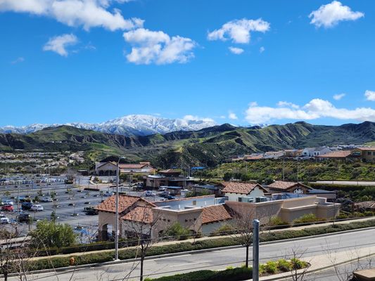 Snow capped mountains from the rainstorm - Feb 2023