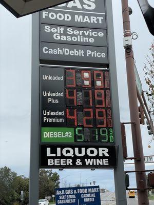 It's always one of the cheapest gas stations around!