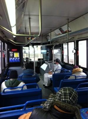 Riding the bus is great people watching!