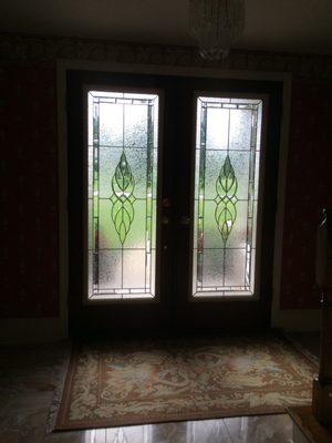 They installed these replacement glass panels in my existing front door, for free for being a repeat custom for so many years.