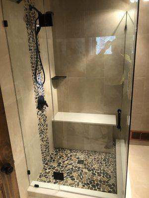 New cabin shower!