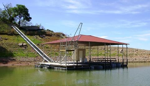 Beautiful boat dock on Lake Travis