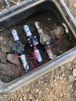 Irrigation valve replacement