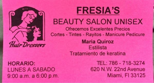 Fresia's Beauty Salon