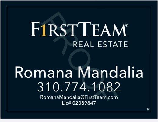 Romana Mandalia-First Team Real Estate