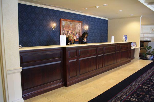 Beyond Woodworking Custom Cherry Reception Desk for the Nittany Lion Inn, Penn State University, PA