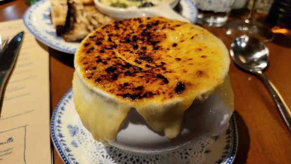 An absolute must.  One can never have enough pictures of French Onion Soup.