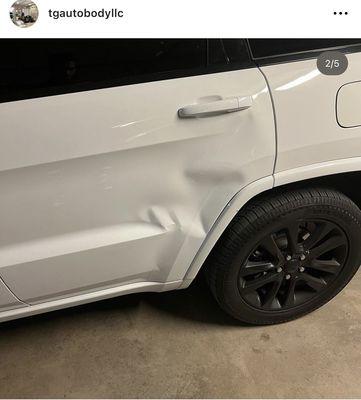 2018 Jeep Grand Cherokee Door Repair