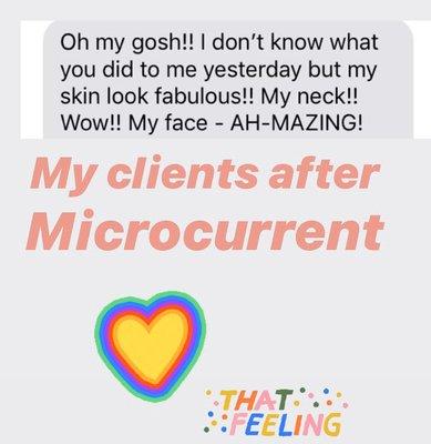 After the micro-lift facial, this is how you feel!