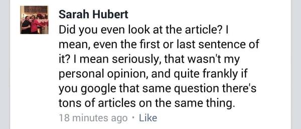 I was told by the employee to read an article that states an MBA is a wasted degree.