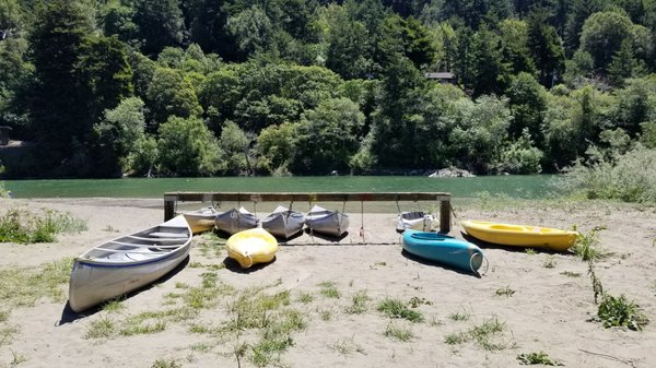 Free kayak and canoe rentals