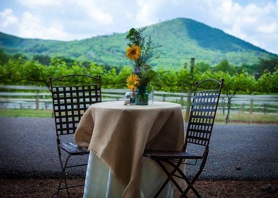 Overlooking the beautiful Sharp Mountain