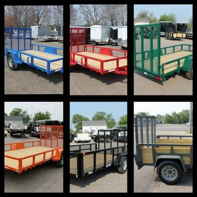 Utility trailers from Sure-Trac! Available in many sizes and colors.