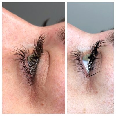 lash lift and tint