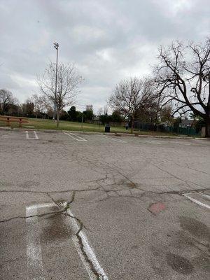 It's Louise Park. Good place to spend with kids to play basketball or play at kids playground.