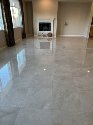 Marble Floor Restored