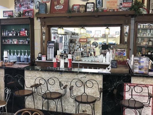 Old Fashion Soda Fountain at Cardinal Drug Store