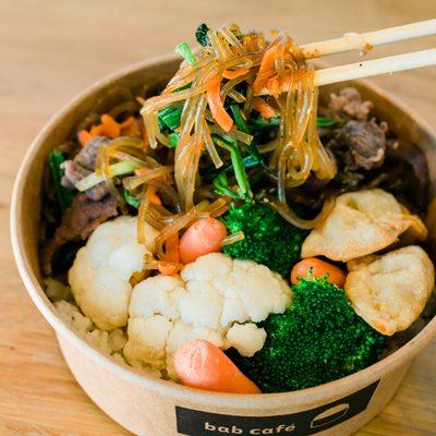 Japchae Top Bab Bowl - Photo Mark Talavera