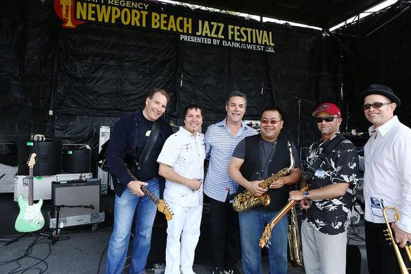 Rok Academy owner Brad Cummings here at the Newport Jazz festival performing with good friends Patrick Bradley and Jon, Paul, Andrew, Ronnie