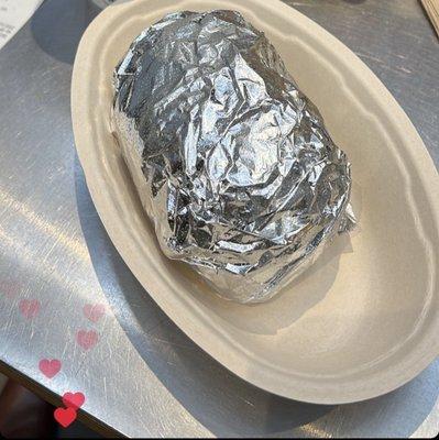 Baked potato burrito