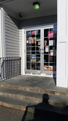 Entrance to the convenience store and Dunks