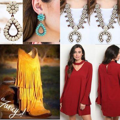 Outfit of the day


www.thestompindonkeyboutique.com(jewelry isn't on website yet) 

Or for layaway or jewelry call or email