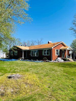 After the removal of the shingles. We inspect your wood deck, replacing any bad wood before re-installing the shingles.