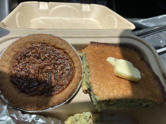 Mini Pecan, Blueberry Cornbread