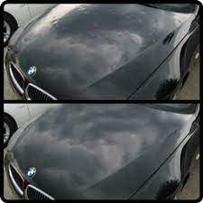 Hail Damage before and after repair.