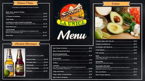 New Menu!!!