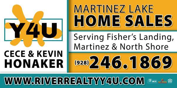 Martinez Lake Real Estate Sign.