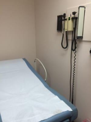 Older medical office with seemingly 1 person on staff & 1 doctor