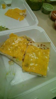 El Rinconcito Latino's chicken quesadilla.