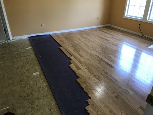 Red Oak Hardwood Installation